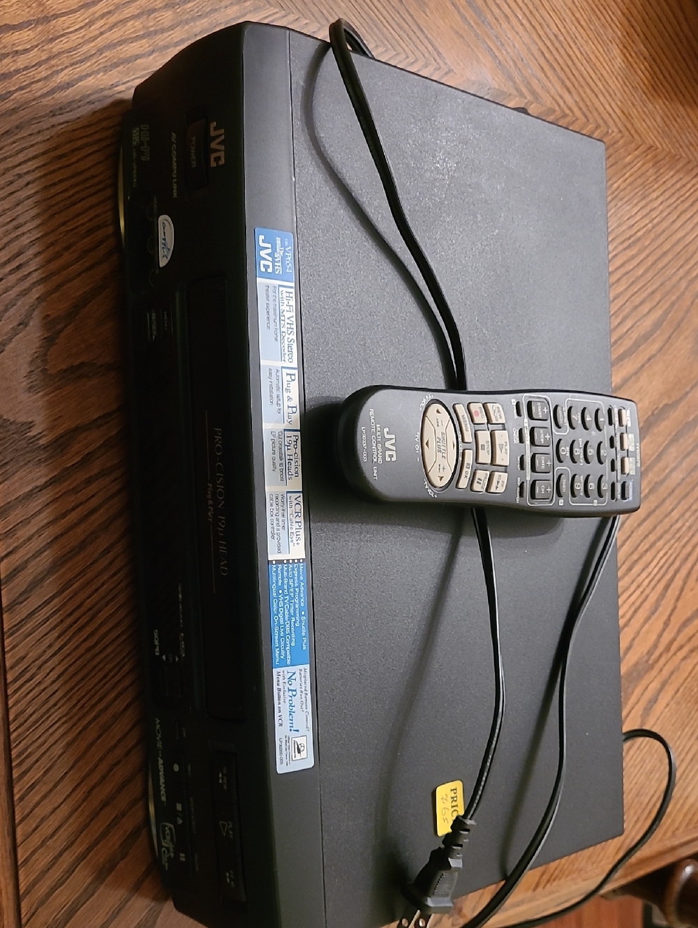 JVC Black Portable Cassette Player with Remote Control